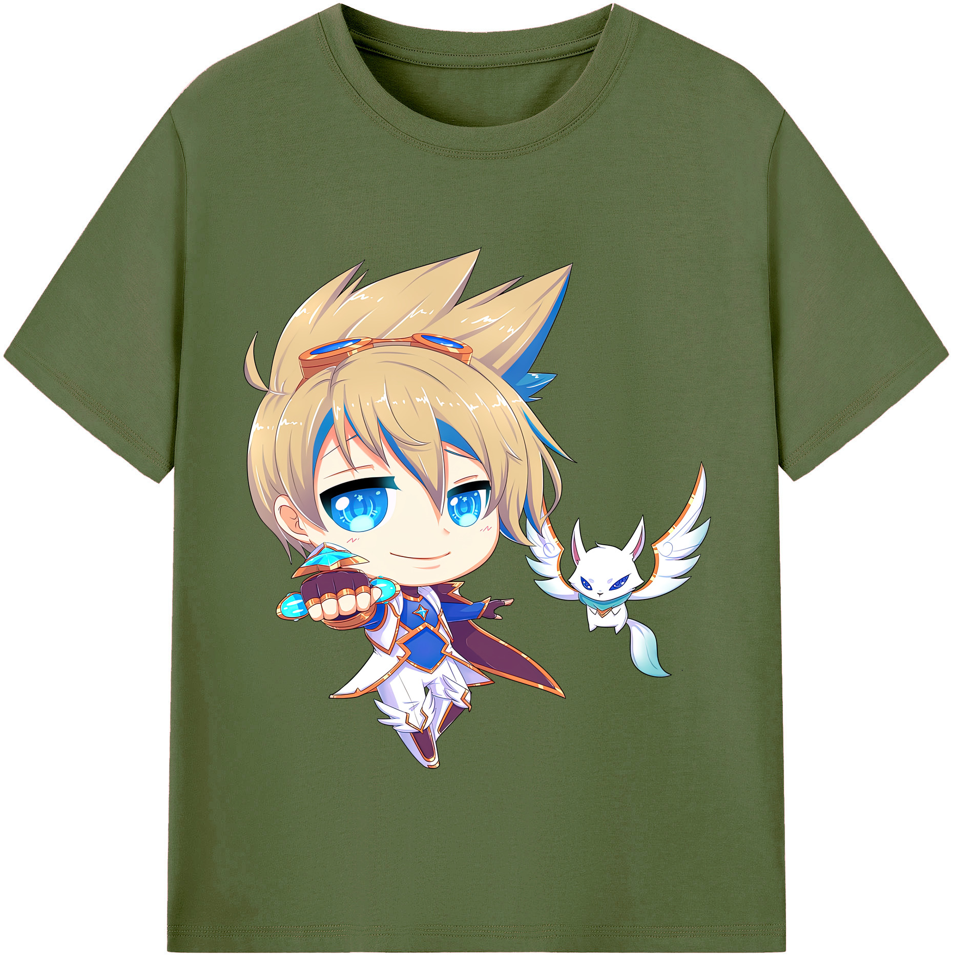 リーグ・オブ・レジェンド League of Legends LOL 綿100％半袖Tシャツ（フロントプリント）